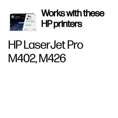 CF226XD (26X) Toner black, 9K pages, Pack qty 2