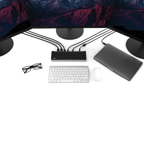 StarTech.com DK30CH2DEP laptop dock/port replicator Wired USB 3.2 Gen 1 (3.1 Gen 1) Type-C Black, Silver