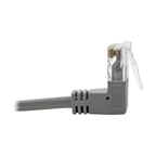 Tripp Lite Right-Angle Cat6 UTP Patch Cable (RJ45) - M/M, Gigabit, Snagless, Molded, Slim, Grey, 0.31 m