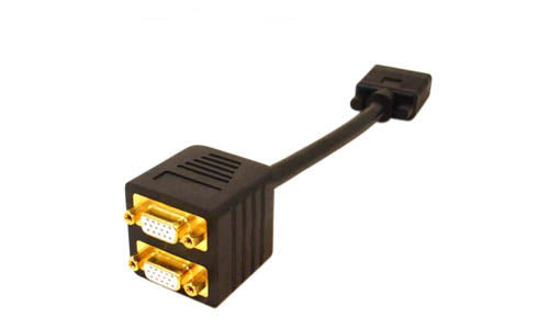 AddOn Networks VGASPLMFF VGA cable 7.87" (0.2 m) VGA (D-Sub) Black