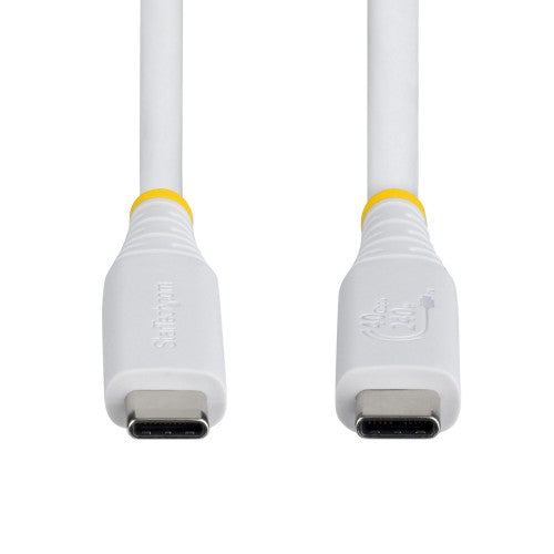 StarTech.com CC50CM40GUSB4TPW USB cable USB4 Gen 3x2 19.7" (0.5 m) USB C 40 Gbit/s 240 W White