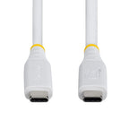 StarTech.com CC50CM40GUSB4TPW USB cable USB4 Gen 3x2 19.7" (0.5 m) USB C 40 Gbit/s 240 W White