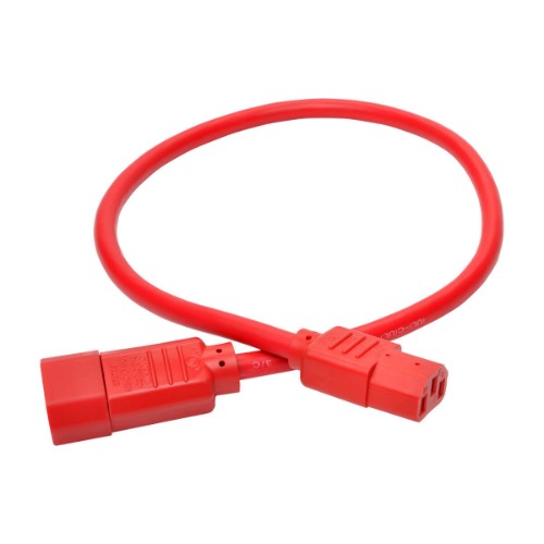 Tripp Lite P005-002-ARD power cable Red 23.6" (0.6 m) C14 coupler C13 coupler