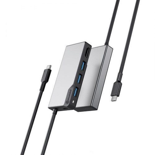 ALOGIC UCFUHDV2-SGR laptop dock/port replicator USB 3.2 Gen 1 (3.1 Gen 1) Type-C Black, Gray