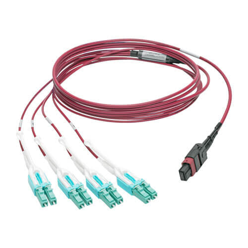 Eaton N845-01M-8L-MG InfiniBand/fibre optic cable 39.4" (1 m) MPO/MTP LC OFNP Aqua color, Black