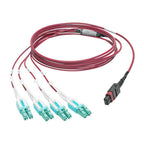 Eaton N845-01M-8L-MG InfiniBand/fibre optic cable 39.4" (1 m) MPO/MTP LC OFNP Aqua color, Black