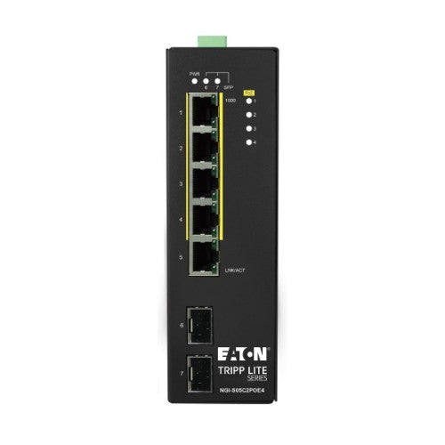 Tripp Lite NGI-S05C2POE4 network switch Managed Gigabit Ethernet (10/100/1000) Power over Ethernet (PoE) Black