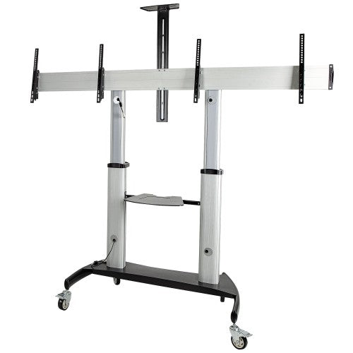 StarTech.com STNDMTVDUO TV mount 60" Black, Silver