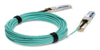 AddOn Networks 100G-QSFP-QSFP-AOC-0601-AO InfiniBand/fibre optic cable 236.2" (6 m) QSFP28 Aqua color, Stainless steel