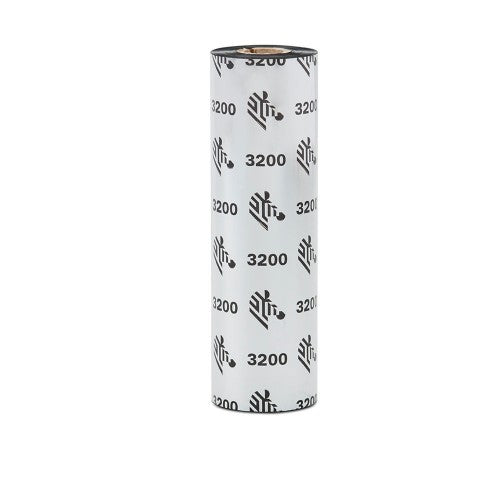 Zebra 3200 Wax/Resin thermal ribbon 2913.4" (74 m) Black