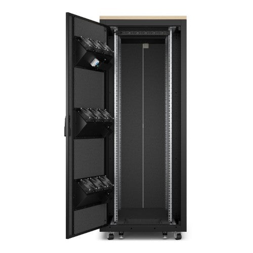 APC AR4038LA rack cabinet 38U Freestanding rack Black, Maple color
