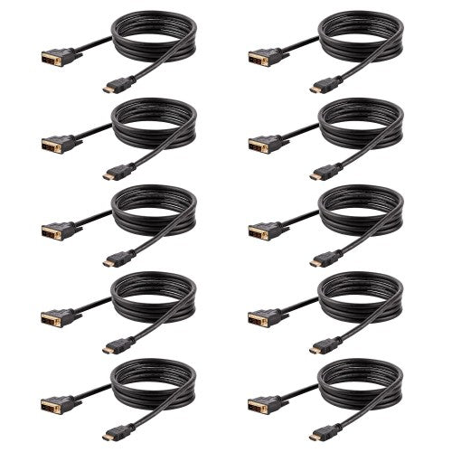 StarTech.com HDMIDVIMM610PK video cable adapter 70.9" (1.8 m) HDMI Type A (Standard) DVI-D Black