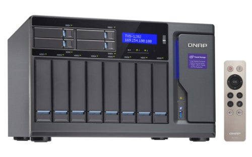 QNAP TVS-1282 NAS Tower Intel® Core™ i7 i7-6700 32 GB DDR4 0 TB QNAP Turbo NAS System Black