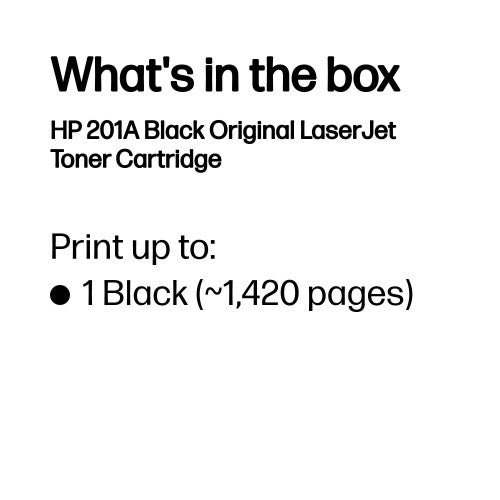 CF400A (201A) Toner black, 1.5K pages