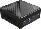 MSI Cubi N ADL-065US PC/workstation Intel® N N200 4 GB DDR4-SDRAM 128 GB SSD Windows 11 Pro Mini PC Black