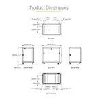StarTech.com RK1536BKF rack cabinet 15U Freestanding rack Black