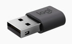 Logitech 956-000168 cable gender changer USB-A USB-C Graphite