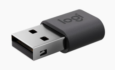 Logitech 956-000168 cable gender changer USB-A USB-C Graphite