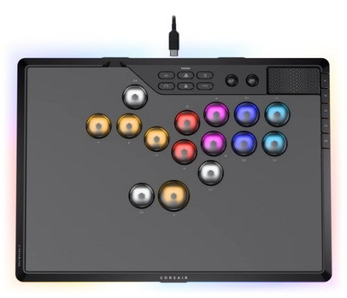 Corsair Novablade Pro Black Bluetooth/USB Fightstick Analogue / Digital PC, PlayStation 4, PlayStation 5