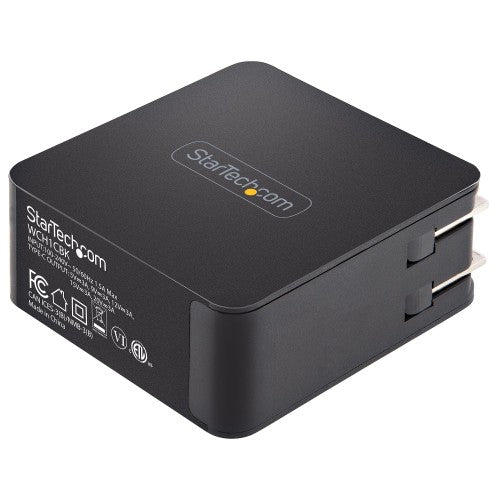 StarTech.com WCH1CBK mobile device charger Universal Black AC Indoor