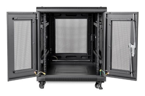 Rocstor Y10E065-B1 rack cabinet 12U Freestanding rack Black