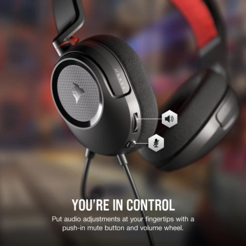 Corsair HS35 v2 Multiplatform Gaming Headset Wired Head-band Carbon