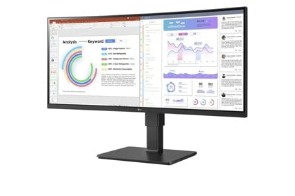 LG 34BQ77QE-B computer monitor 34" 3440 x 1440 pixels UltraWide Quad HD LED Black