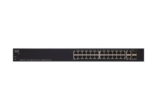Cisco SG250X-24P-K9AU-RF network switch Managed L2+/L3 Gigabit Ethernet (10/100/1000) Power over Ethernet (PoE) 1U Black