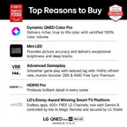 LG QNED evo AI MiniLED 65"QNED evo Dynmc ColorPro 4K Ultra HD Smart TV Wi-Fi Black