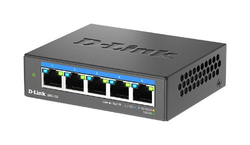 D-Link DMS-105 Unmanaged L2 2.5G Ethernet (100/1000/2500) Black