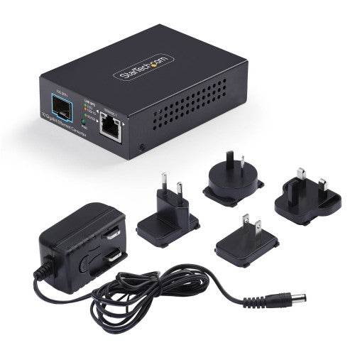 StarTech.com MCM10G6SSFP network media converter 10000 Mbit/s Multi-mode, Single-mode Black