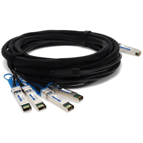 AddOn Networks JNP-QSFP-DACBO-3M-AO InfiniBand/fibre optic cable 118.1" (3 m) QSFP+ 4xSFP+ Black