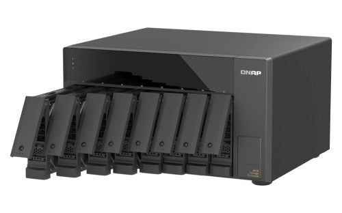 QNAP TL-D810TC4-US disk array 0 TB Desktop Black