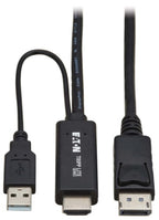 Eaton P567-02M-4K6 video cable adapter 78.7" (2 m) DisplayPort + USB Type-A HDMI Black