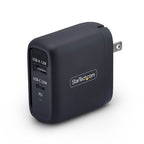 StarTech.com 114NB-WALL-CHARGER mobile device charger Universal Black AC Fast charging Indoor