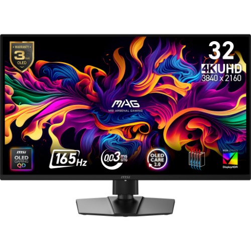 MSI MAG 322UP QD-OLED E16 computer monitor 31.5" 3840 x 2160 pixels 4K Ultra HD Black