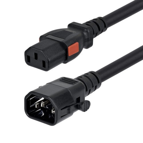 StarTech.com C14LC13L14G15ABK6FT power cable Black 70.9" (1.8 m) C14 coupler C13 coupler