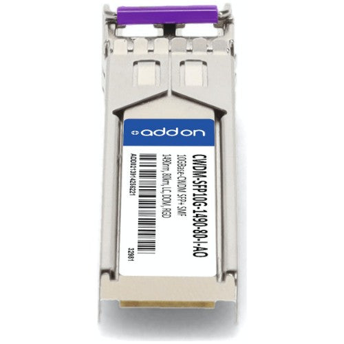 AddOn Networks CWDM-SFP10G-1490-80-I-AO network transceiver module Fiber optic 10000 Mbit/s SFP+ 1490 nm
