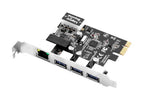 Siig LB-US0614-S1 interface cards/adapter Internal RJ-45, USB 3.2 Gen 1 (3.1 Gen 1)