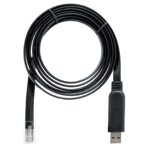 QNAP CAB-CONSOLE-URJ45-1M8 USB cable 70.9" (1.8 m) RJ-45 USB A Black