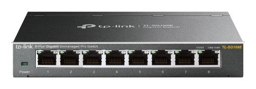 TP-Link TL-SG108E network switch Managed L2 Gigabit Ethernet (10/100/1000) Black - Buy IT Solutions