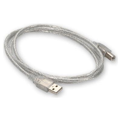 AddOn Networks USBEXTAB6CLR USB cable USB 2.0 72" (1.83 m) USB A USB B Transparent