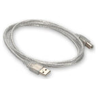 AddOn Networks USBEXTAB6CLR USB cable USB 2.0 72" (1.83 m) USB A USB B Transparent