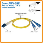 Tripp Lite N366-25M InfiniBand/fibre optic cable 984.3" (25 m) 2x LC 2x SC OFNR Blue, Yellow