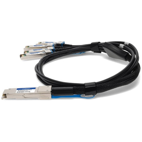 AddOn Networks DAC-Q28-4SFP28-25G-0-5M-AO InfiniBand/fibre optic cable 19.7" (0.5 m) QSFP28 4x SFP28 Black