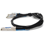 AddOn Networks DAC-Q28-4SFP28-25G-0-5M-AO InfiniBand/fibre optic cable 19.7" (0.5 m) QSFP28 4x SFP28 Black