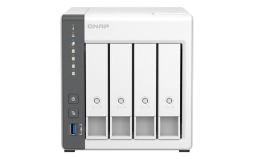 QNAP TS-433 NAS Tower ARM Cortex-A55 4 GB 0 TB QNAP Turbo System White