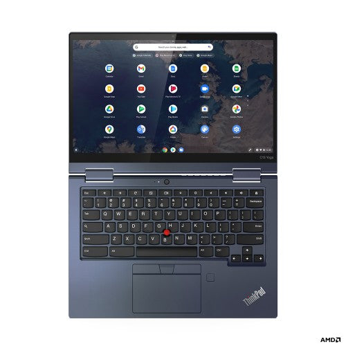 Lenovo ThinkPad C13 Yoga Gen 1 Chromebook AMD Athlon Gold 3150C 13.3" Touchscreen Full HD 4 GB DDR4-SDRAM 64 GB eMMC Wi-Fi 6 (802.11ax) ChromeOS English Blue
