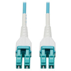 Tripp Lite N821-100M-AQ-AR InfiniBand/fibre optic cable 3937" (100 m) LC OFNR Aqua color