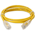 AddOn Networks ADD-1-5FSLCAT6A-YW networking cable Yellow 18.1" (0.46 m) Cat6a U/UTP (UTP) Round